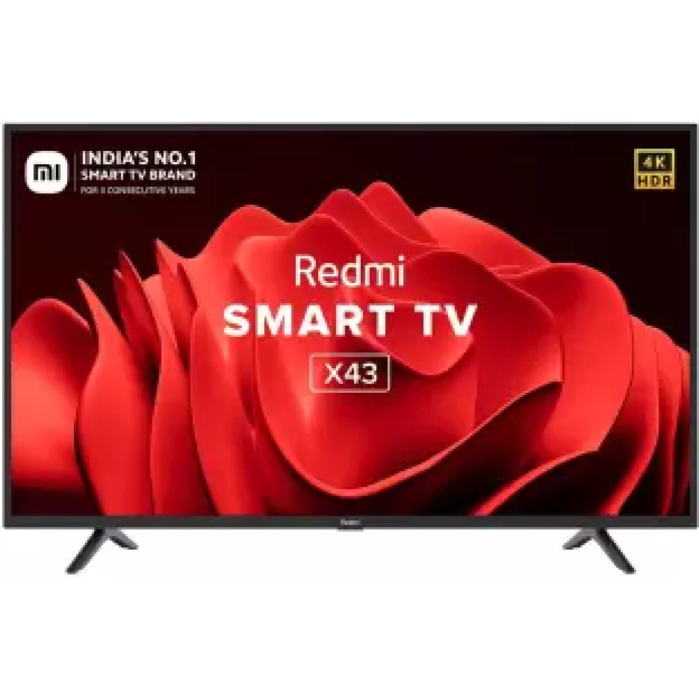 REDMI 108 cm (43 inch) Ultra HD (4K) LED Smart Android TV 2023 Edition with Dolby Atmos & Dolby vision  (L43R7-7AIN)