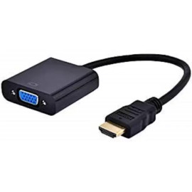 TECHON TV-out Cable Hdmi To Vga Converter Adapter Cable - The Simplest Converter HDMI Adapter  (Black, For Computer)